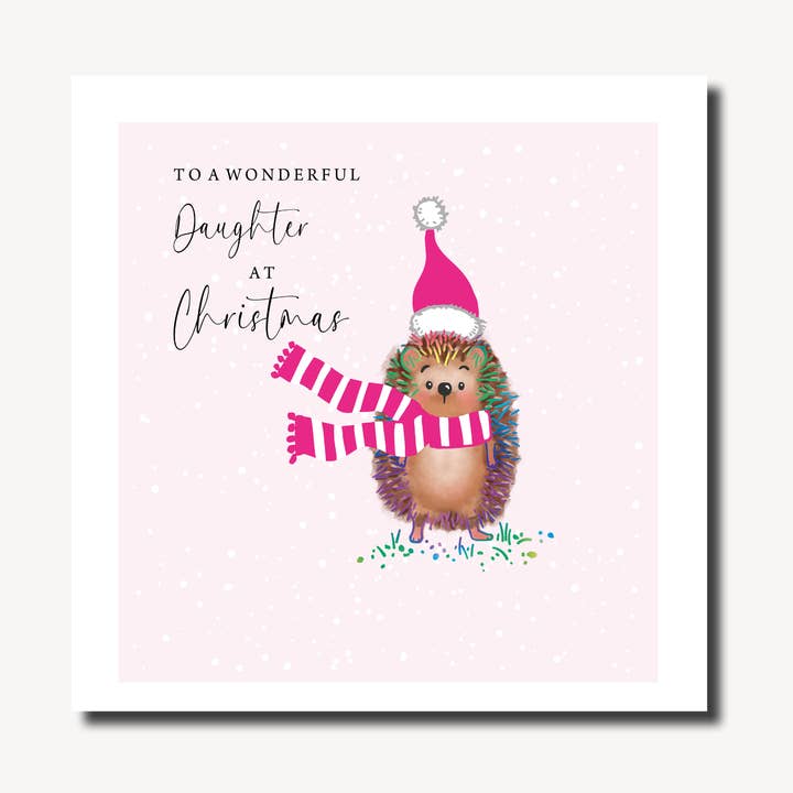 Daughter Hedgie | Winter Wonder | Christmas Card for wholesale by Marina B