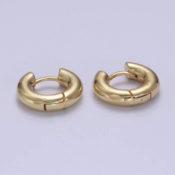 Minimalist Earring Gold Hoop Earrings • Perfect Simple Earrings For Her • Gifts for Her T-362, T-363 for wholesale by Aim Eternal