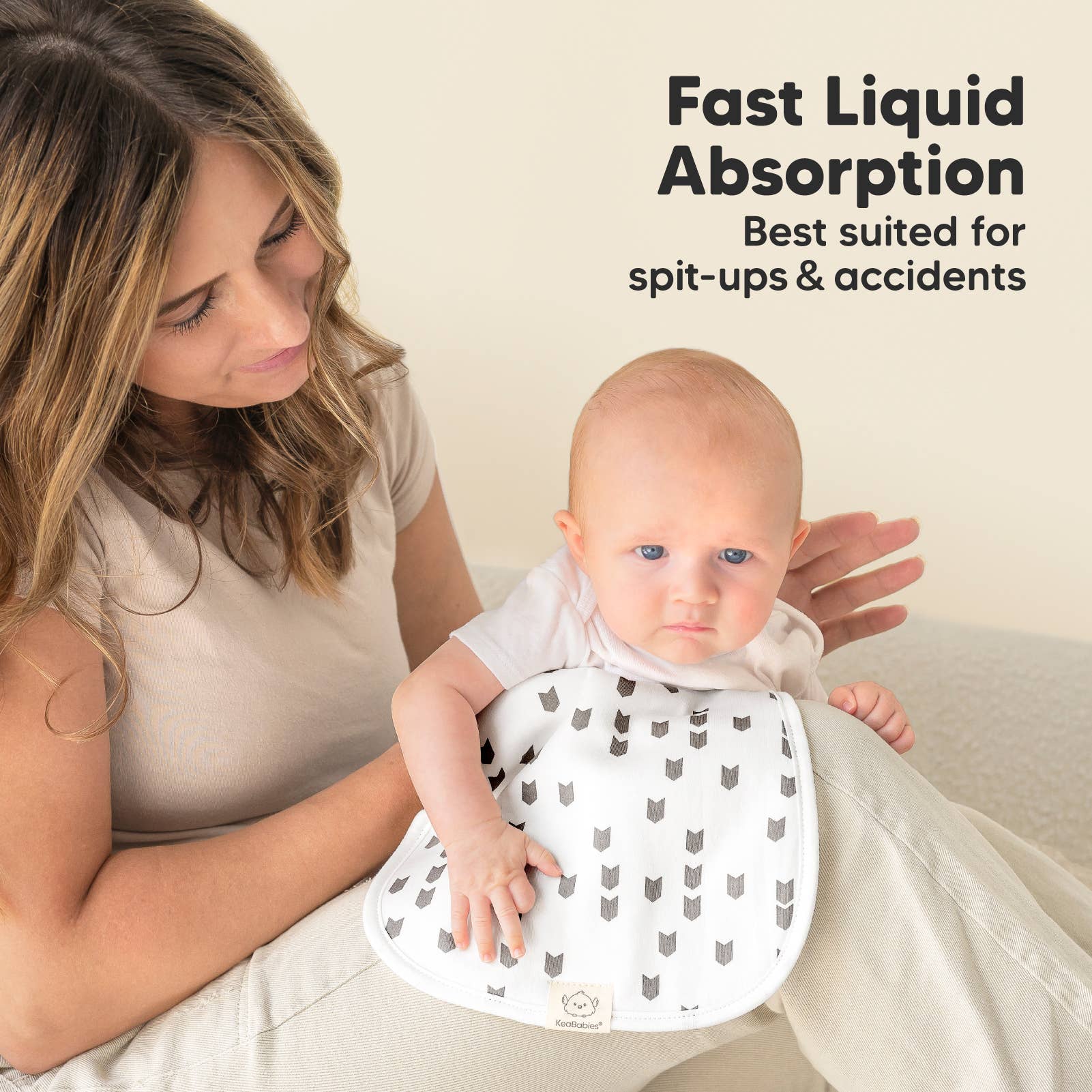 Grijze landschappen KeaBabies 5-pack Urban spuugdoeken voor groothandel op Faire5