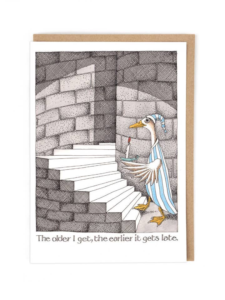 EARLIER IT GETS LATE for wholesale by Cath Tate Cards