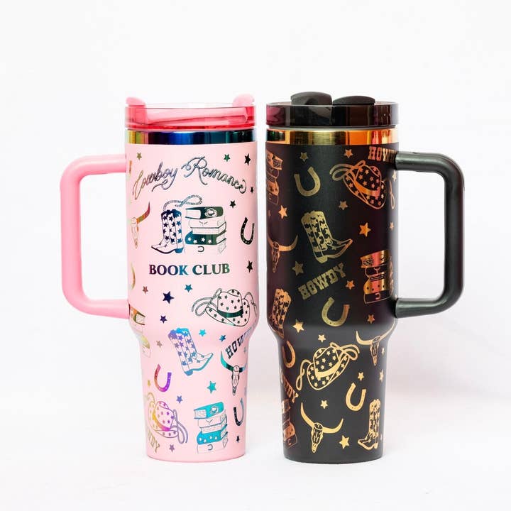 Cowboyromantik 40 oz graverad kopp för wholesale av Dogwood + Daisy Studio