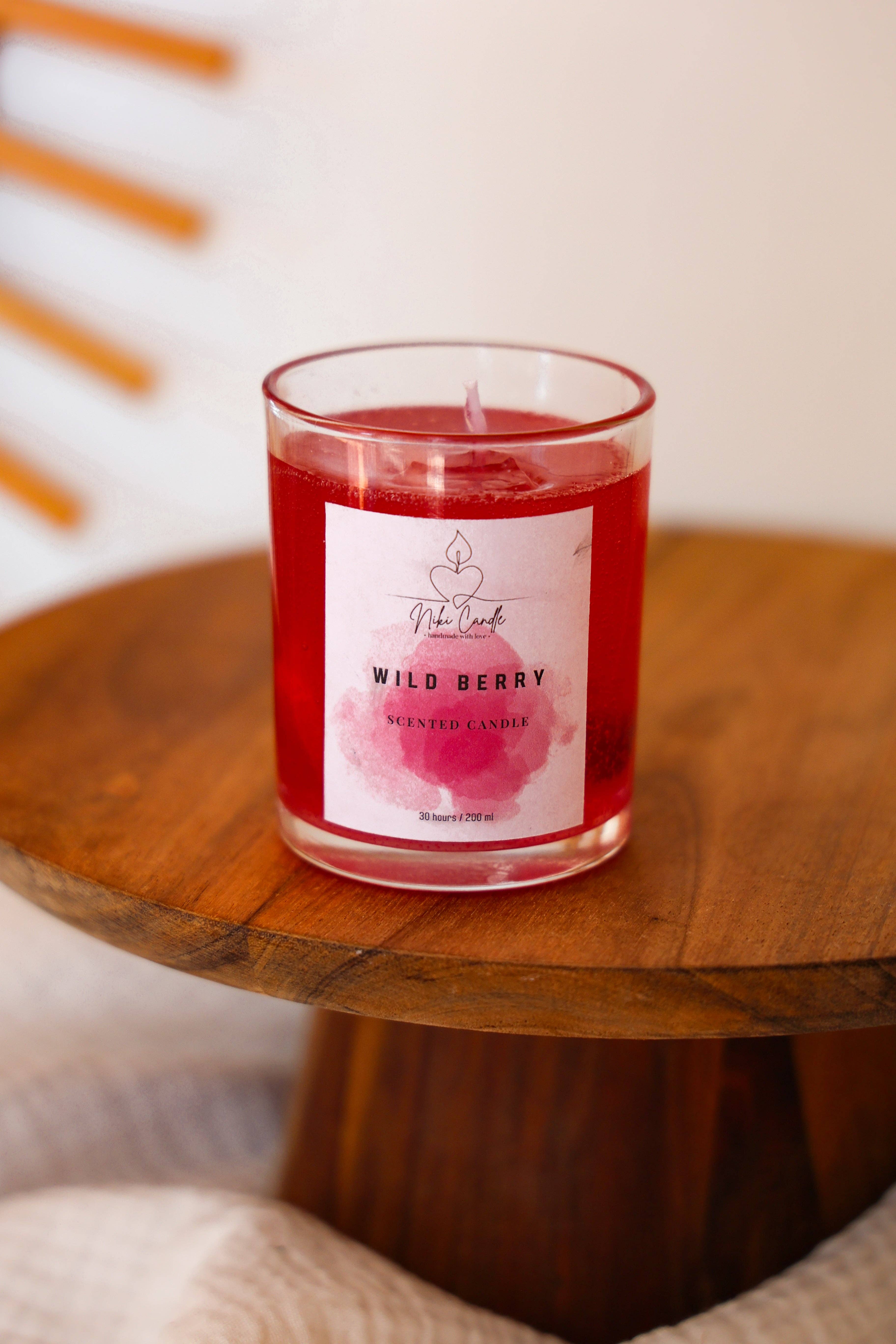 Niki Candle - Wholesale Jar/Filled Candle - Wild Berry