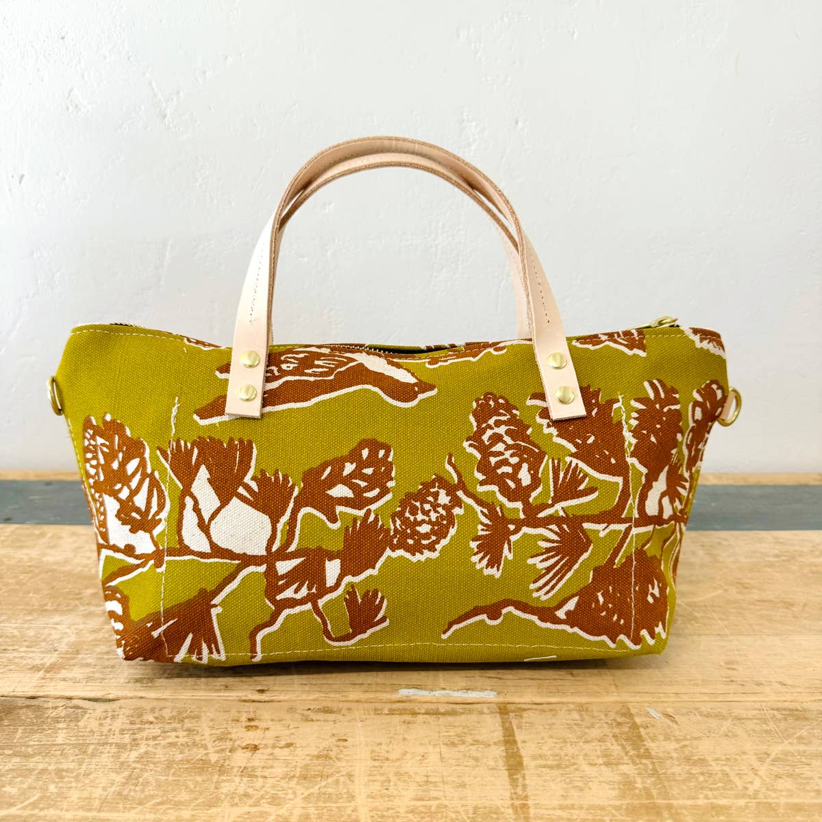 Erin Flett - Wholesale Satchel - Women's - Pine Cone Tree Heavy Linen or Heavy Canvas Satchel Bag9