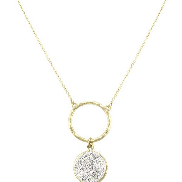 Collier - Argent Triple Pierre Goutte pour la vente par Flirt Jewelry