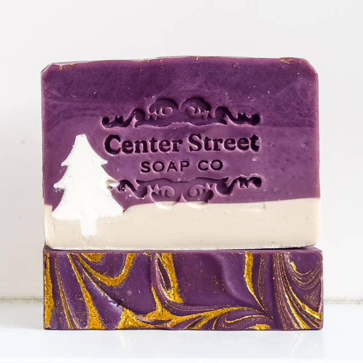 Starry Night Christmas Handmade Bar Soap - 4oz for wholesale by Center Street Soap Co