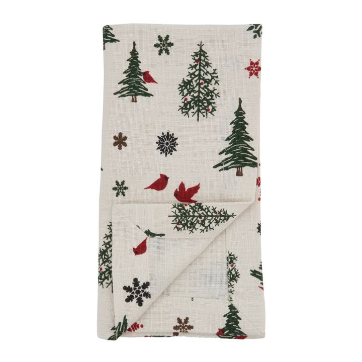 Ivory Christmas Tree Napkin for wholesale on Faire