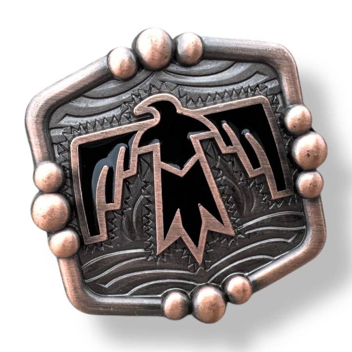 Double B Wild Rags - Wholesale Belt Buckle - Women's - Wild Rag Concho Slide - Thunderbird by Double B Wild Rags