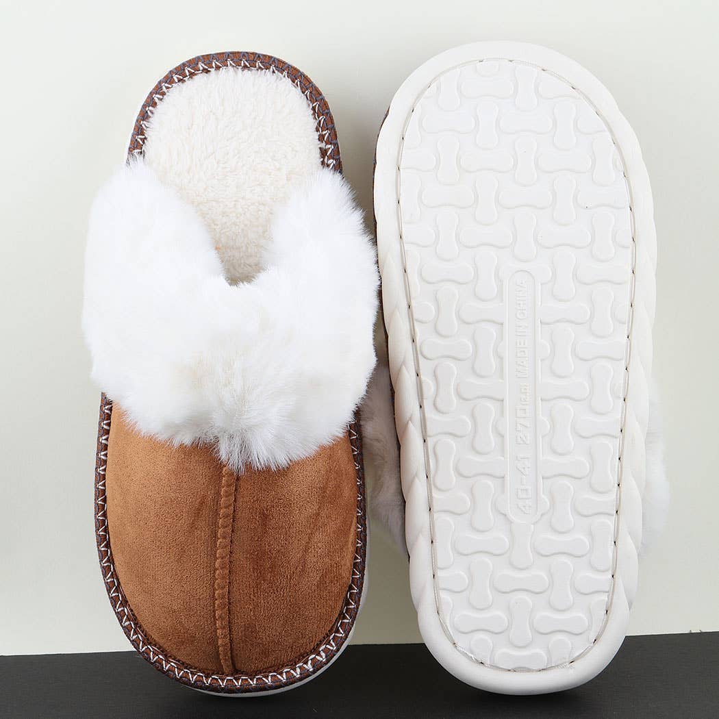 3AM BY H&D ACCESSORIES – Engroshandel Slippers - Dame – Klassiske Fuzzy Tøfler3