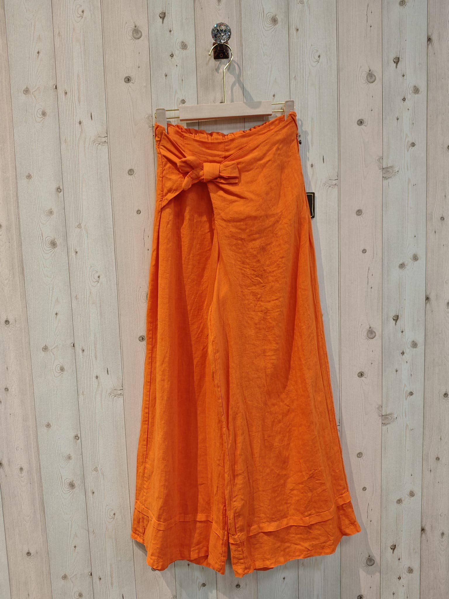 Linen & More - Vendita all'ingrosso Pantalone - Donna - Pantaloni con fusciacca in lino 100% REF 3018814