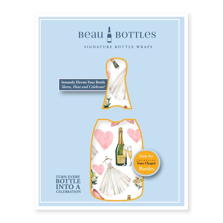 Beau Bottles - Wholesale Wine Gift Bag - Beau Bottles Wedding Romance - Champagne Collection5