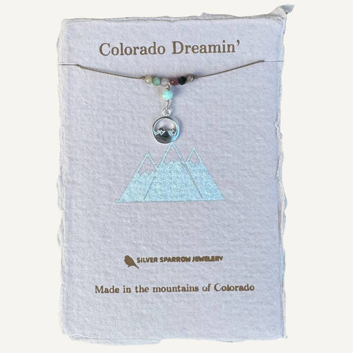 Silver Sparrow Jewelry - Wholesale Pendant/Charm Necklace - Colorado Dreamin Mountain Necklace1