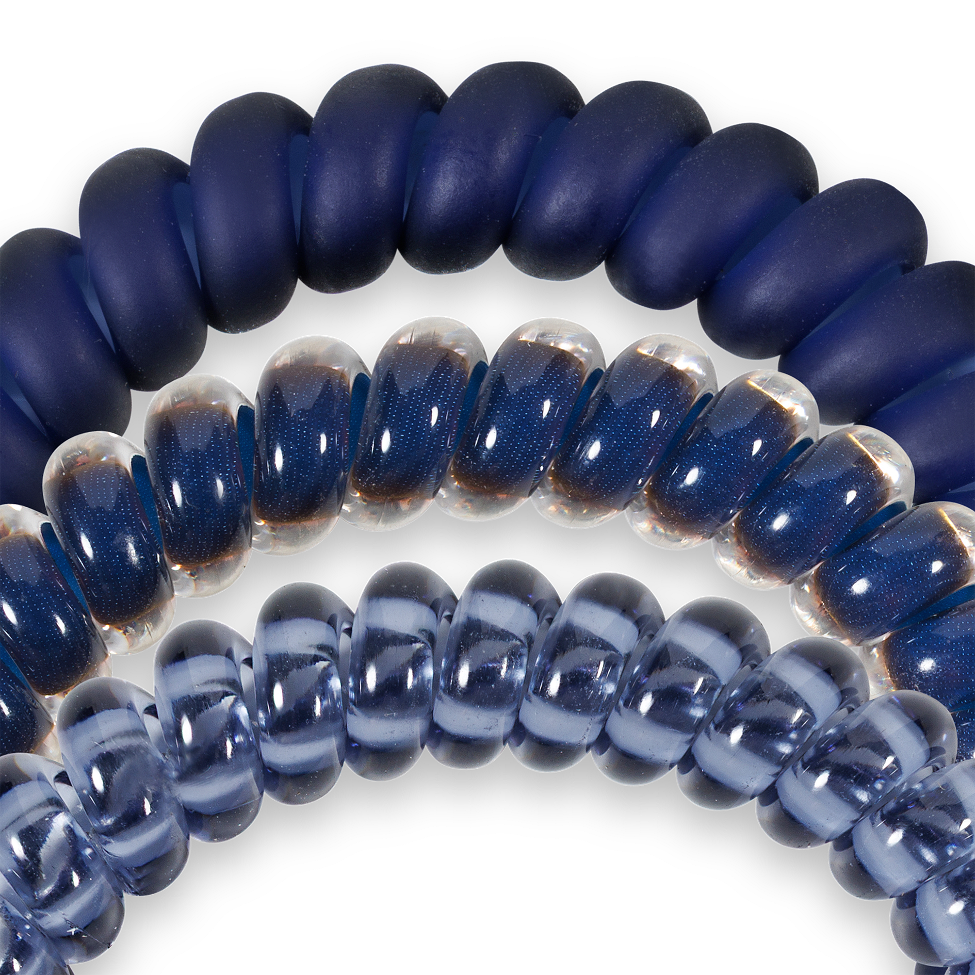 TELETIES – Großhandel Haargummi – Damen – Spiral-Haargummis | Klein | Nightfall Navy Haargummis2