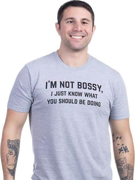 Non sono autoritario, so solo cosa dovresti fare | Maglietta Divertente, Maglietta con Frase Sarcastica e Umoristica per Uomo Donna per la vendita all'ingrosso da parte di Ann Arbor Tees