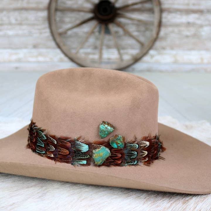 Willow Lane Hat Co. - Wholesale Hat Accessory - Women's - Natural Turquoise Hat Pin5
