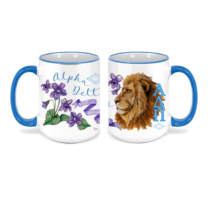 Alpha Delta Pi Coffee Mug for wholesale by Moss & Marsh