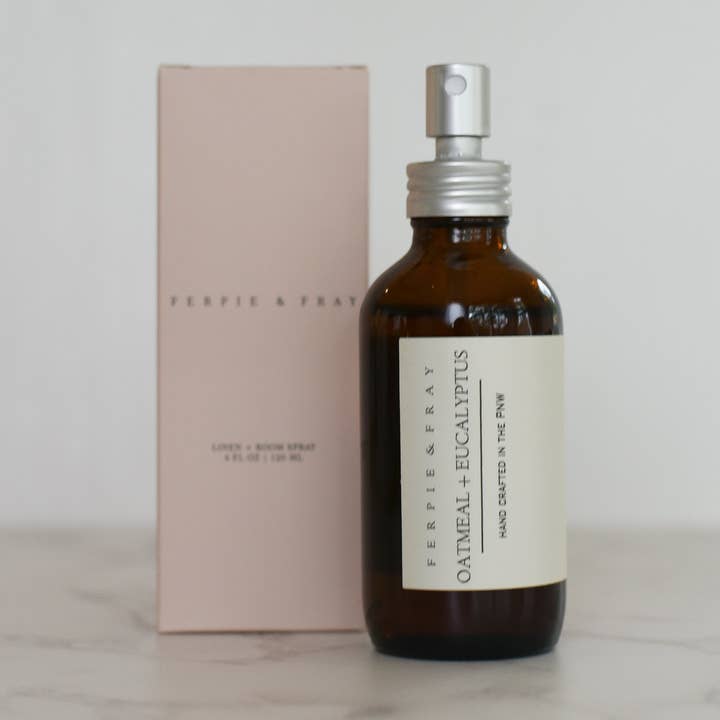 Oatmeal + Eucalyptus // Linen + Room Spray for wholesale by Ferpie + Fray