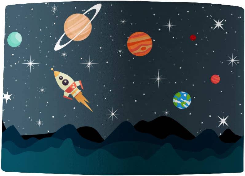 Mustard & Gray Ltd – Großhandel Lampenschirme – Mission zum Mond Lampenschirm2