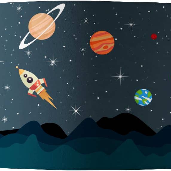 Mustard & Gray Ltd – Großhandel Lampenschirme – Mission zum Mond Lampenschirm2