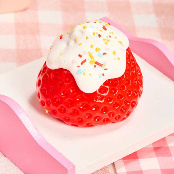 Showcase - Wholesale Squishy Toy - Kids & Baby - SqueezeSquad Taba Deluxe Premium Silicone Squishy Fidget Toy - Strawberry1