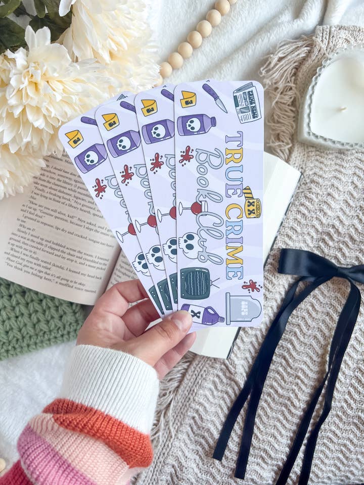 Marque-page Lecteur de True Crime | Marque-pages Tendance pour la vente par Bumblebry Designs