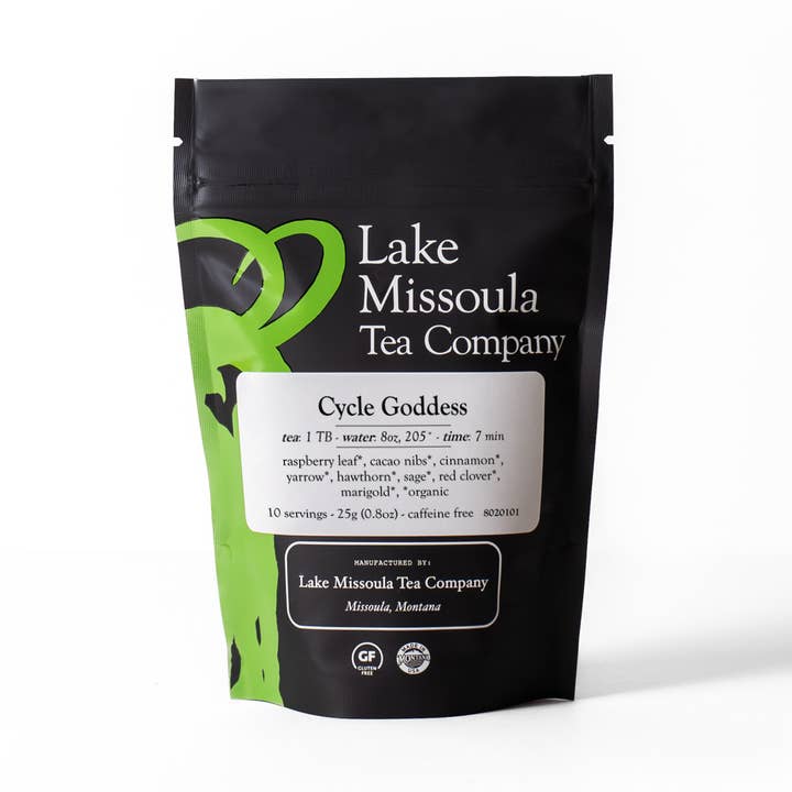 Cycle Goddess, Herbal Loose Tea, 2oz for wholesale by Lake Missoula Tea Company