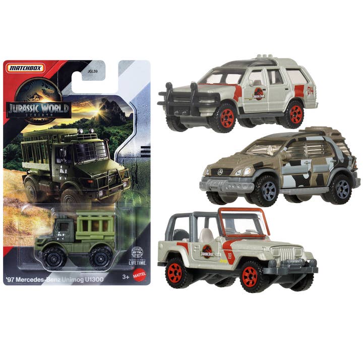 Matchbox Jurassic World Basic Vehicles Assorted for wholesale by Variety Distributors