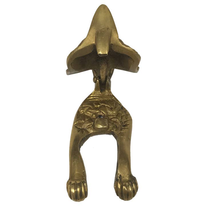 Madison Bay Co. - Historical Home Decor Reproductions - Wholesale Knob/Pull - 6-1/4" Antiqued Brass Fox Door Knocker
