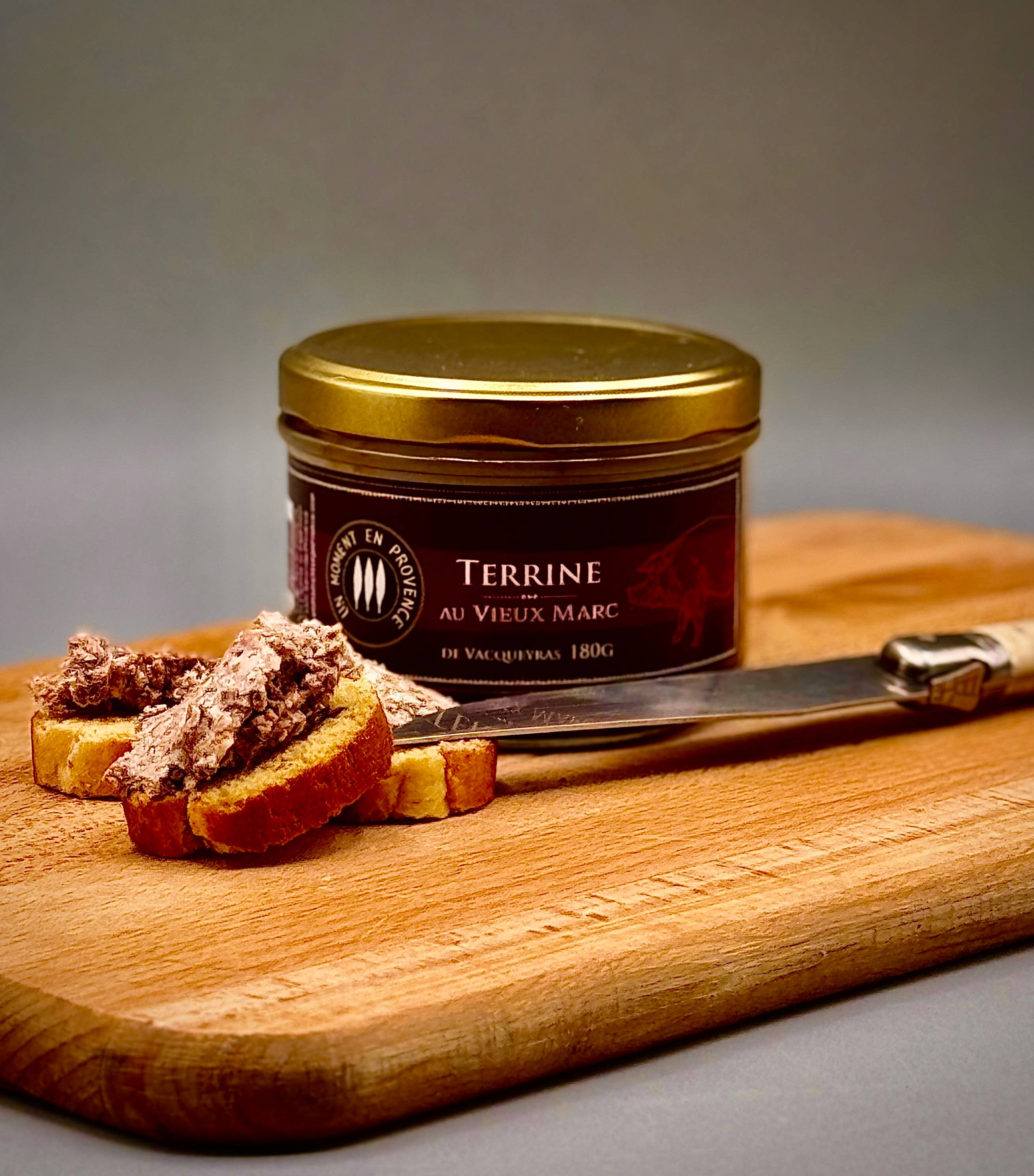 UN MOMENT EN PROVENCE - Wholesale Tapenade - Terrine with Marc de Vacqueyras in 180g 🍷