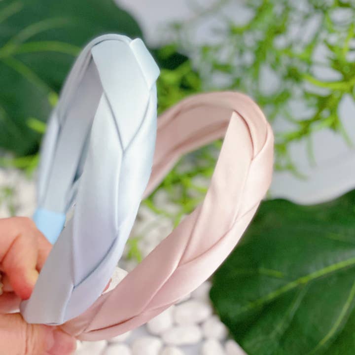 Ellison+Young - Wholesale Fashion Headband - Women's - Satin Silk Braid Headband