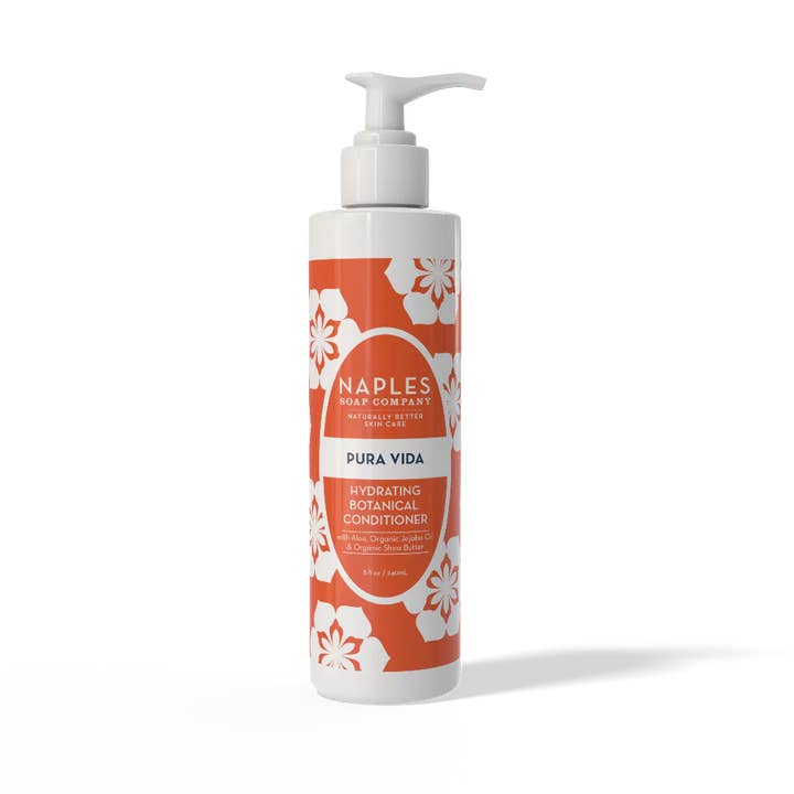 Pura Vida Hydrating Botanical Conditioner for wholesale by Naples Soap Company | Clean Beauty, Natural Bath & Body