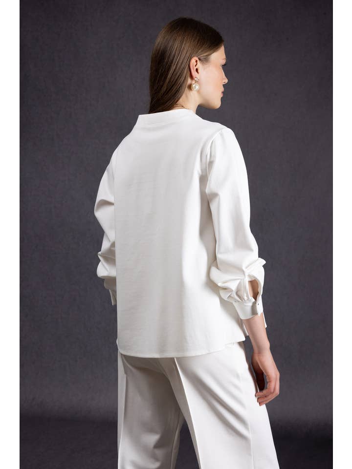 Lanidor - Wholesale Blouse - Women's - Concealed zip blouse (454160-10)