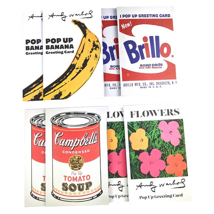 Andy Warhol Pop Up Greeting Cards - Box Set of 8 Cards for wholesale by Poposition Press
