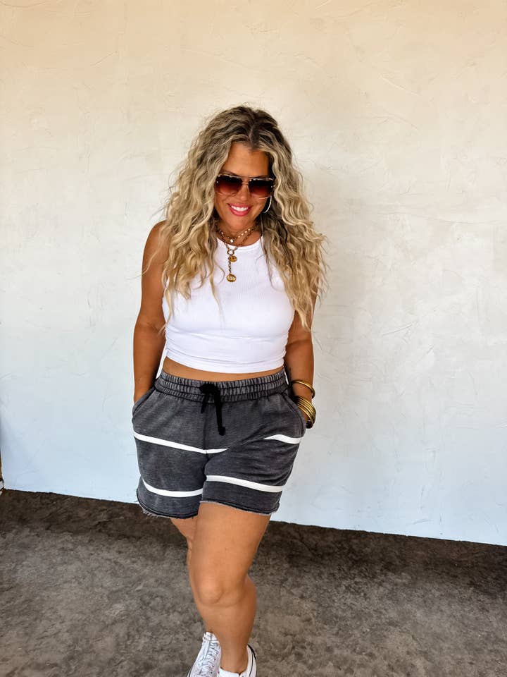 BLAKELEY - Wholesale Lounge Shorts - Women's - MCKINLEY STRIPE LOUNGE SHORTS1