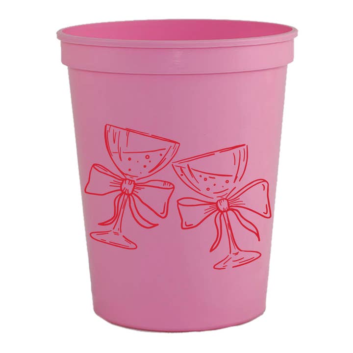 Bow Champagne Toast Stadium - Girly for wholesale by Sip Hip Hooray