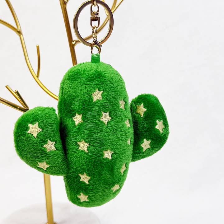 MIX COLOR Cactus Plushie Key Chain for wholesale on Faire3