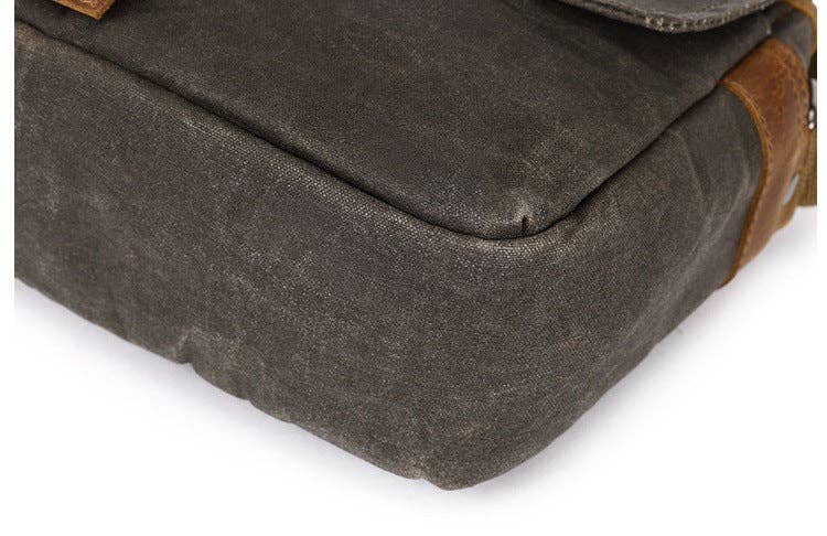 RockCow Leather Studio - Wholesale Crossbody Bag - Unisex - Photographic Hunter Camera Bag Canvas DSLR Camera Bag Vintage Crossbody Messenger Bag 881610