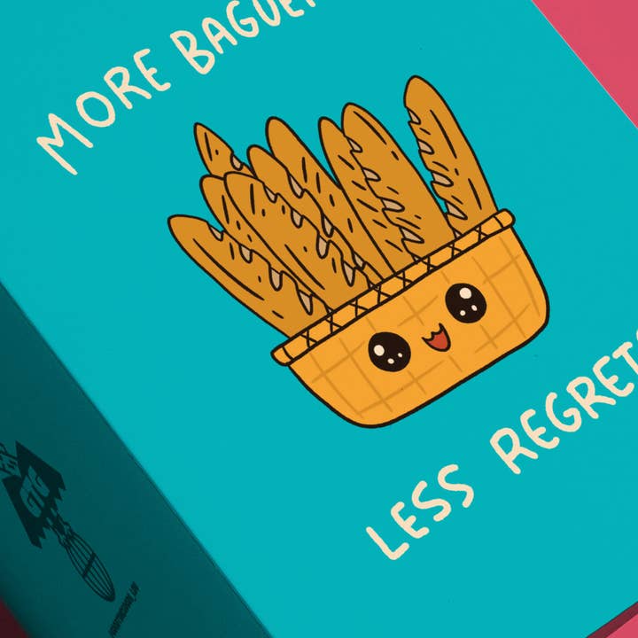 Good Time Goods - Wholesale Humor - "More Baguettes Less Regrets" Greeting Card1
