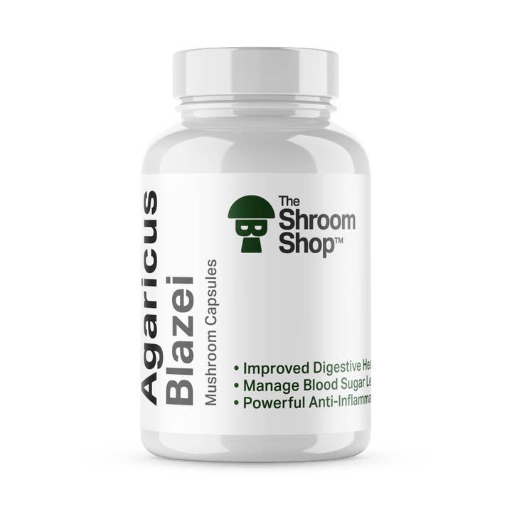 Agaricus Blazei Mushroom Capsules for wholesale by The Shroom Shop