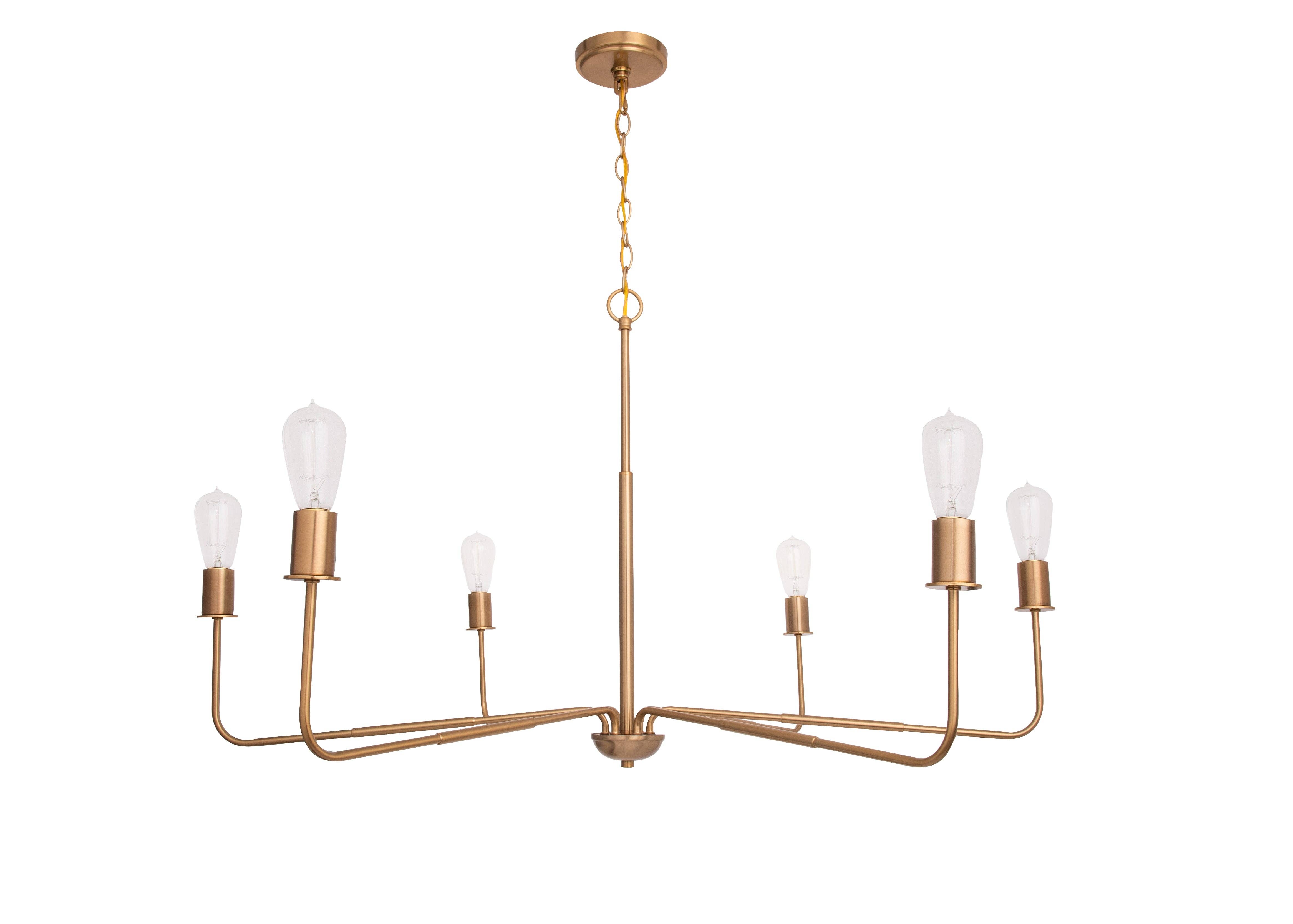 Brio Lighting - Wholesale Chandelier/Hanging Light - Modern Chandelier Radiant 6-Light Traditional Farmhouse Gold1