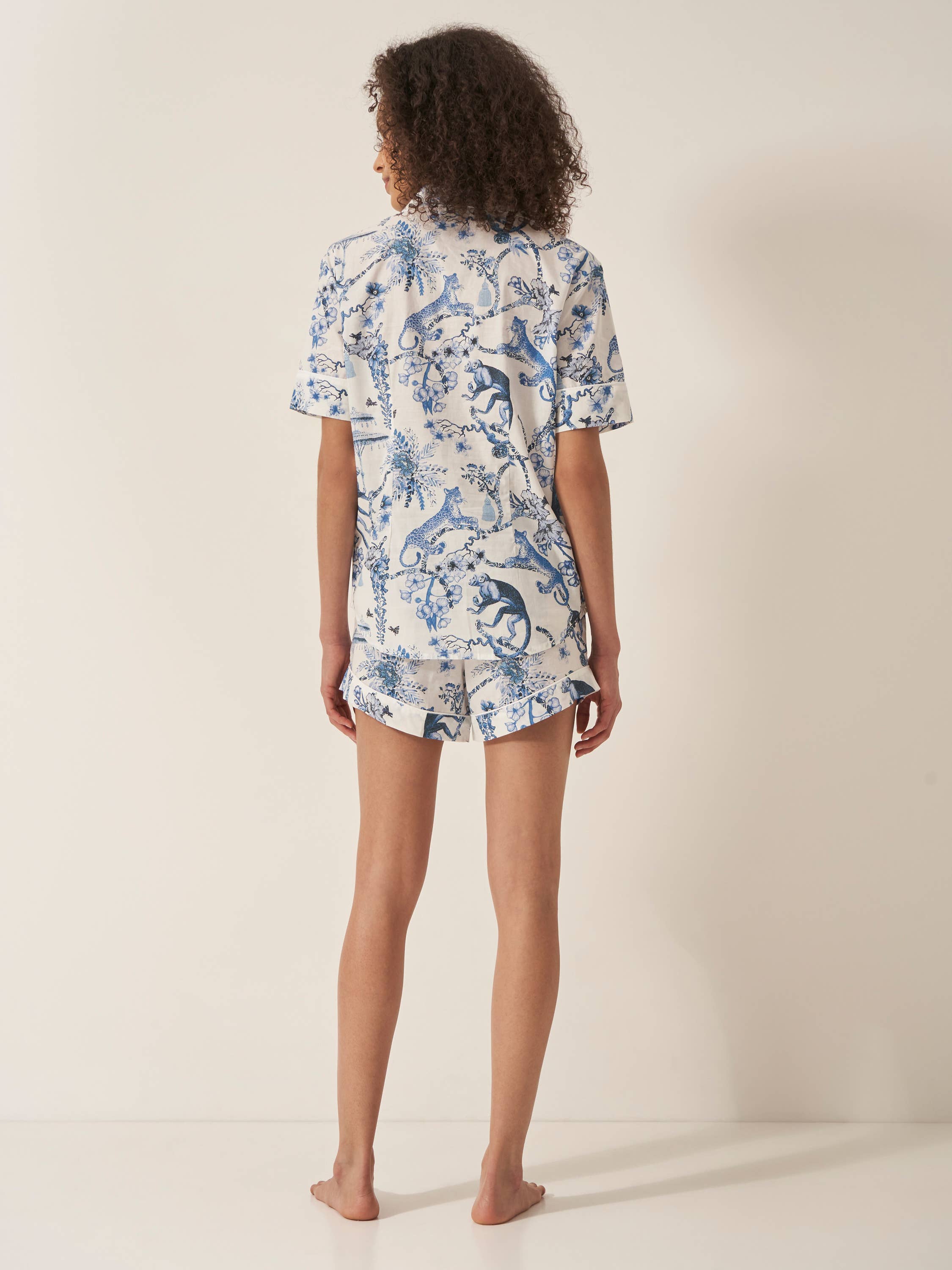 Commodities Trading (UK) Limited (Myza) - Wholesale Sleepwear Set - Women's - Women's Organic Pyjama Short Set - Chinoiserie5
