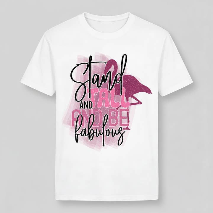 Dam-T-shirt med tryck "fabulous" för wholesale av Vinto Exclusive