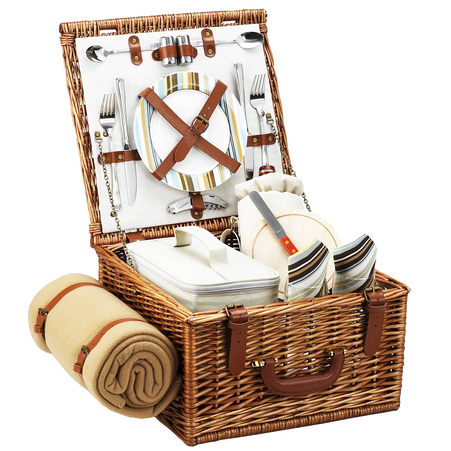 Picnic at Ascot - Wholesale Picnic Basket - Cheshire Basket for Two with Blanket1