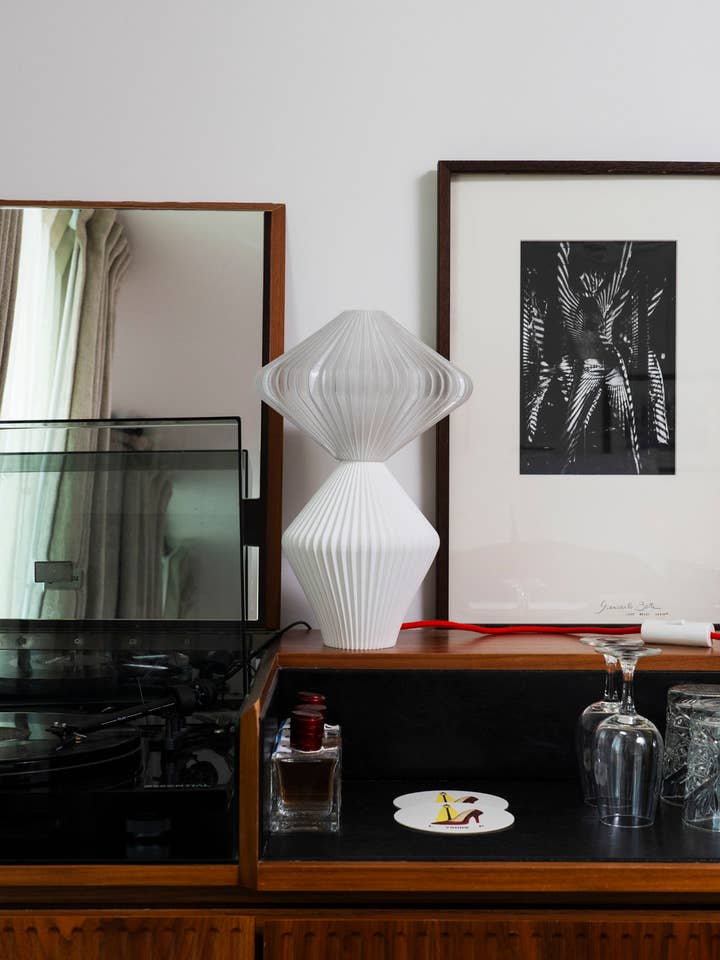 Eco-Responsible Made in France Lamp Marie-Lee - White for wholesale by Atelier mahd