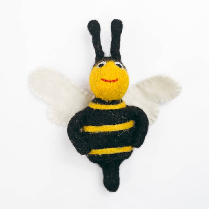 Silk Road Bazaar - Wholesale Finger puppet – Child & baby - Bumblebee Finger Puppet0