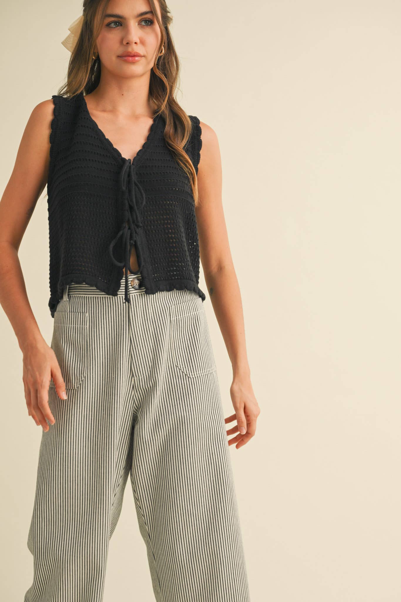 &MERCI – wholesale Tröjväst – Dam – TIE FRONT TRÖJVÄST MSW1087217