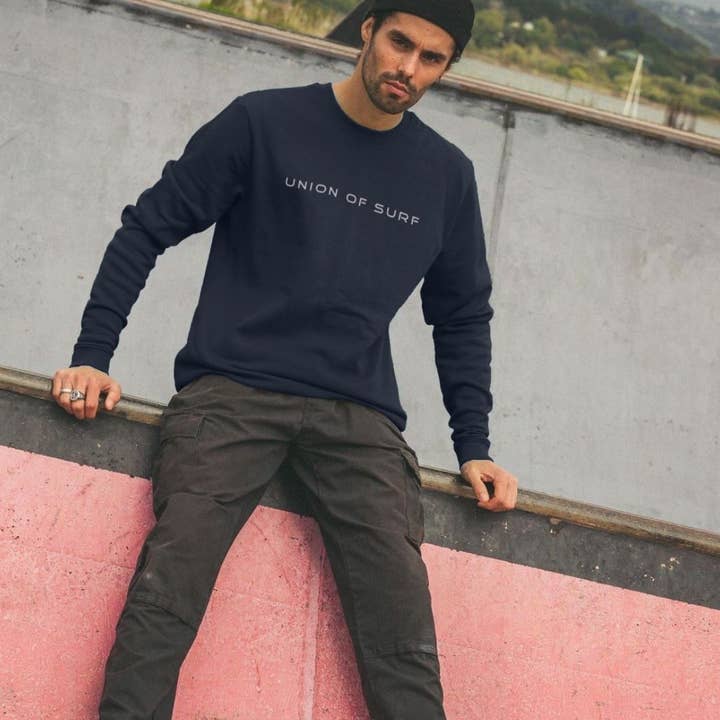 Relaxed Fit Coastal Sweatshirt – Soft Organic Cotton Comfort for wholesale by Union of Surf