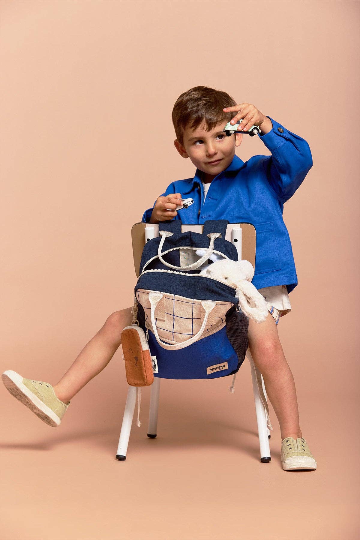 Hindbag - Wholesale Backpack - Kids - Arthur Tricolor Plaid Backpack1