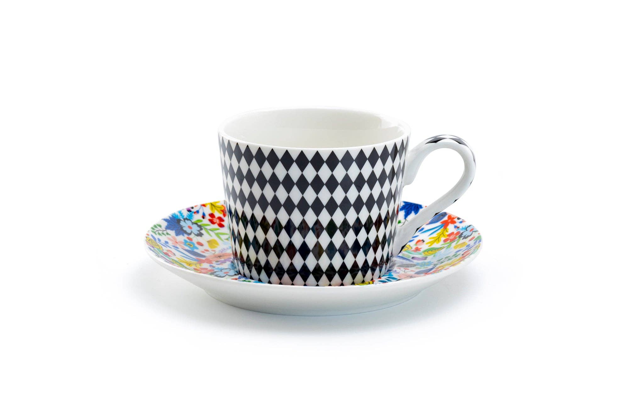 Grace Teaware - Vente Tasse à café/thé - Tasse et soucoupe Mad Hatter 7 oz en porcelaine1