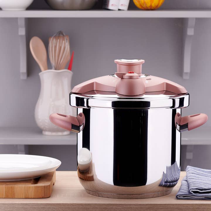 Korkmaz Bella Roségold Schnellkochtopf – 7,0 Liter – Pink für den Großhandel von Hakan