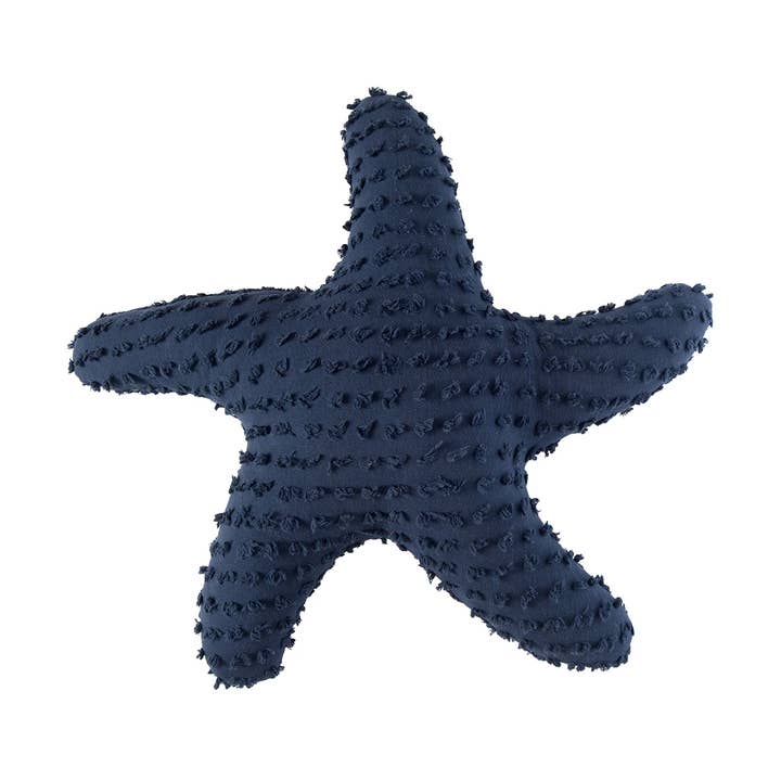 C&F Home - Wholesale Throw/Decorative Pillow - Coastal Starfish Shaped Navy Blue Throw Pillow
